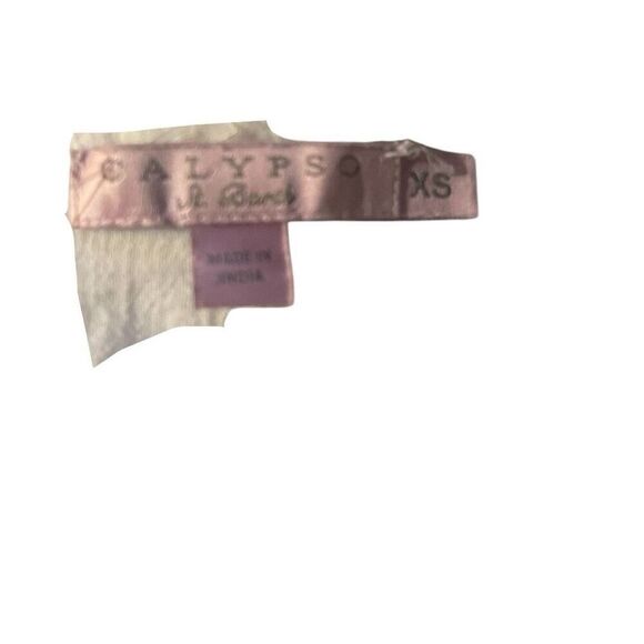 Calypso St. Barth White Sequin Coquette Festival Blouse Size Small - Picture 6 of 6